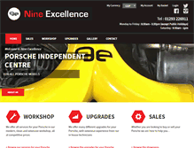 Tablet Screenshot of nineexcellence.com